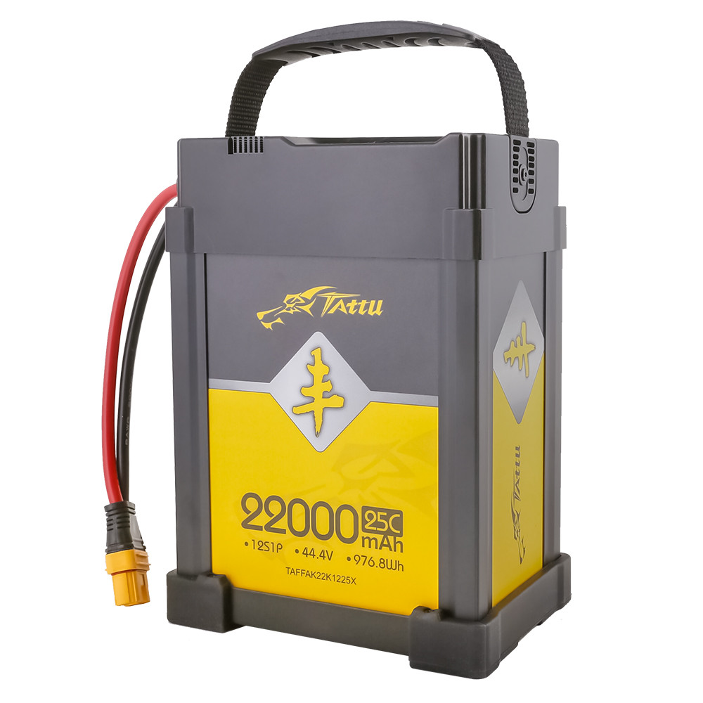 Tattu AGRI 22000mAh 44.4V 25C 12S1P Lipo Battery Pack with AS150-F