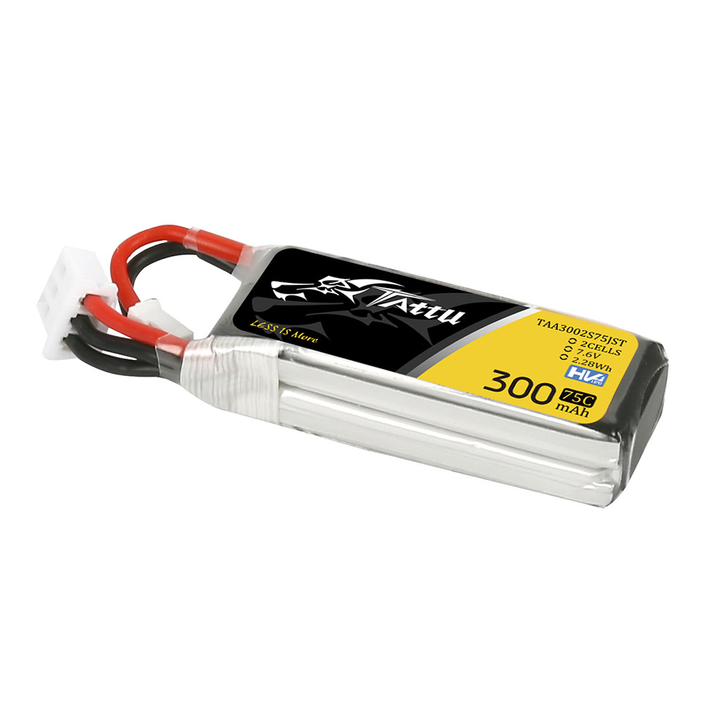 Tattu 300mAh 2S 75C 7.6V Lipo Battery Pack with JST-PHR Plug - Image 4