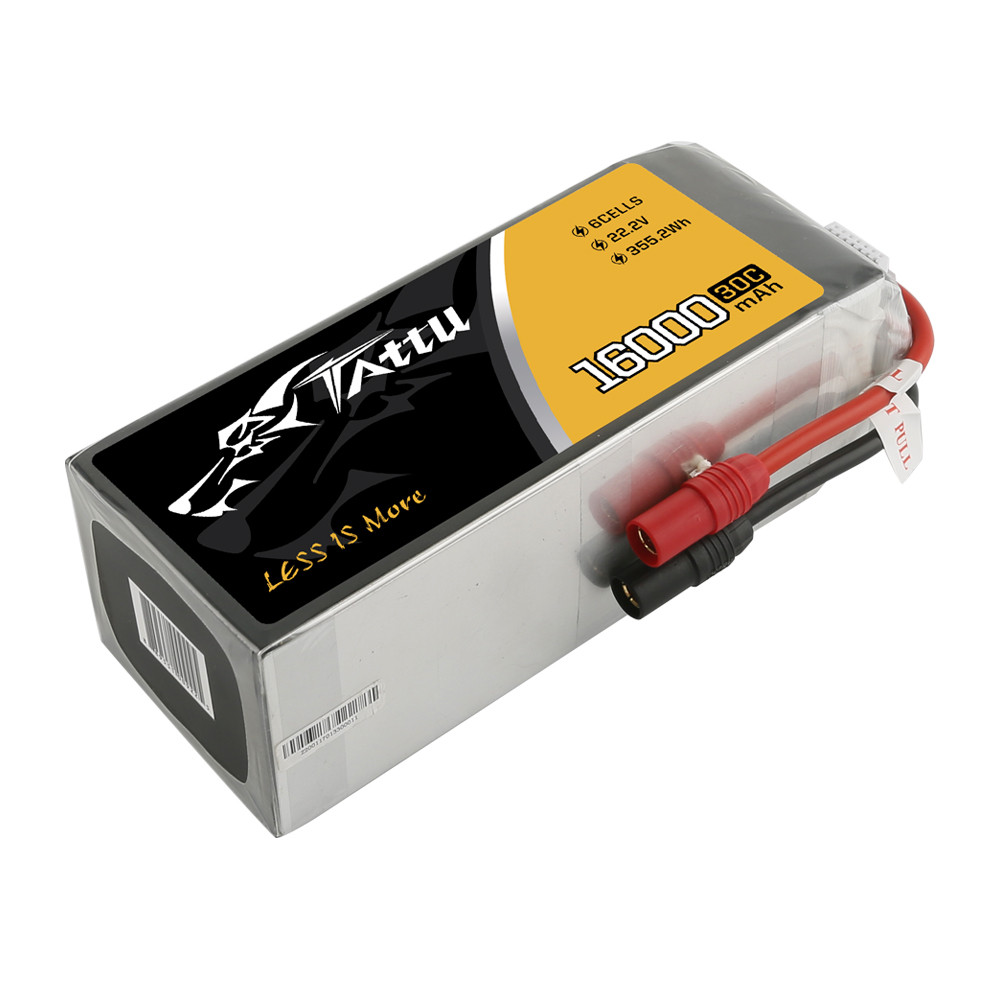 Tattu 16000mAh 6S 30C 22.2V Lipo Battery Pack with AS150+AS150 Plug - Image 4