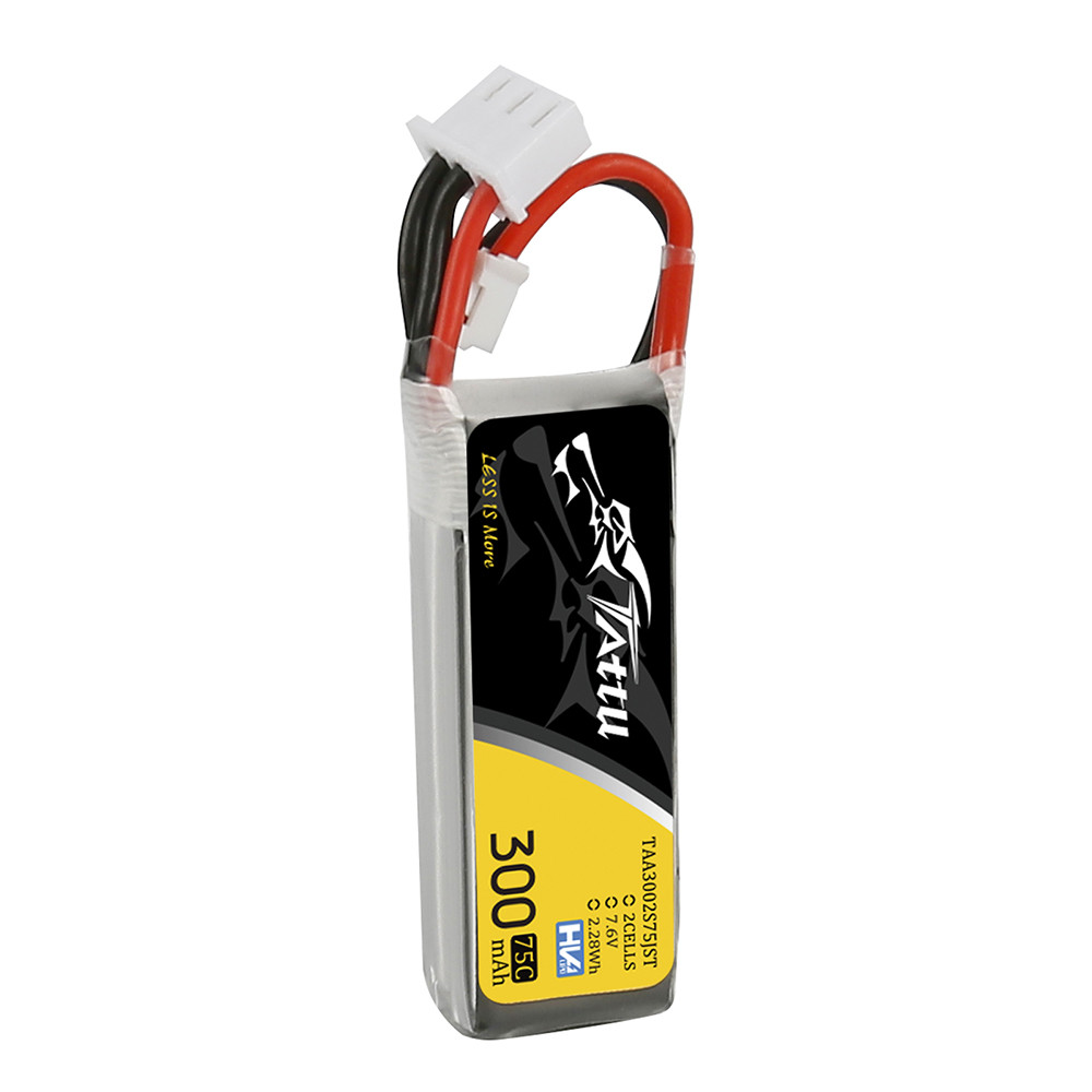 Tattu 300mAh 2S 75C 7.6V Lipo Battery Pack with JST-PHR Plug - Image 2