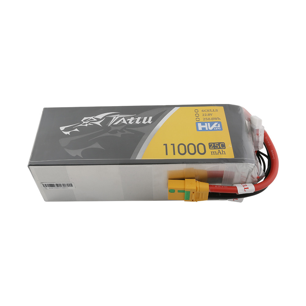 Tattu G-Tech 6S 11000mAh 22.8V 25C High Voltage Lipo Battery with XT90-S Plug for UAV