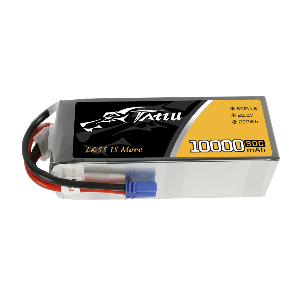 Tattu G-Tech 6S 10000mAh 30C 22.2V Lipo Battery Pack with EC5 Plug for UAV Drone
