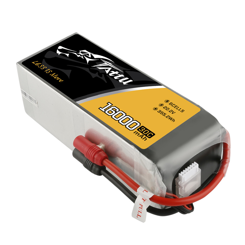 Tattu 16000mAh 6S 30C 22.2V Lipo Battery Pack with AS150+AS150 Plug - Image 5