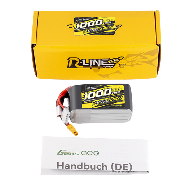 Tattu 1000mAh 4S 160C 14.8V R-Line Version 6.0 Lipo Battery Pack with XT30 Plug - Image 6