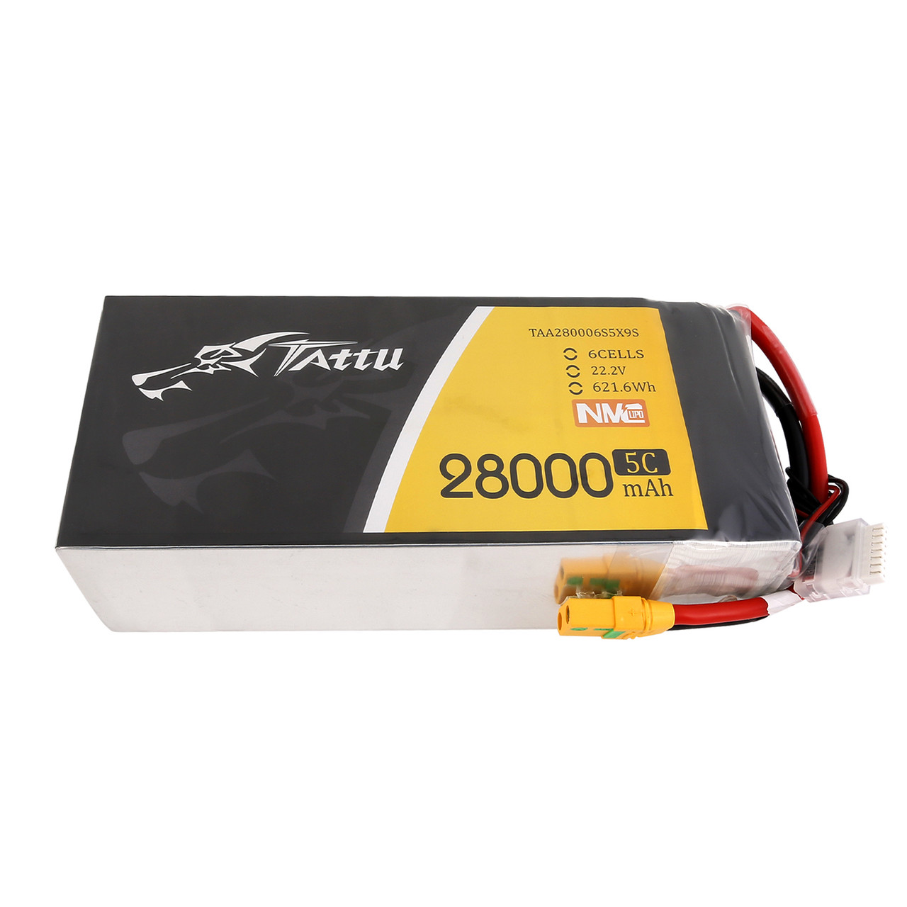 Tattu Semi-Solid State 28000mAh 6S 5C 22.2V Lipo Battery Pack with XT90S plug