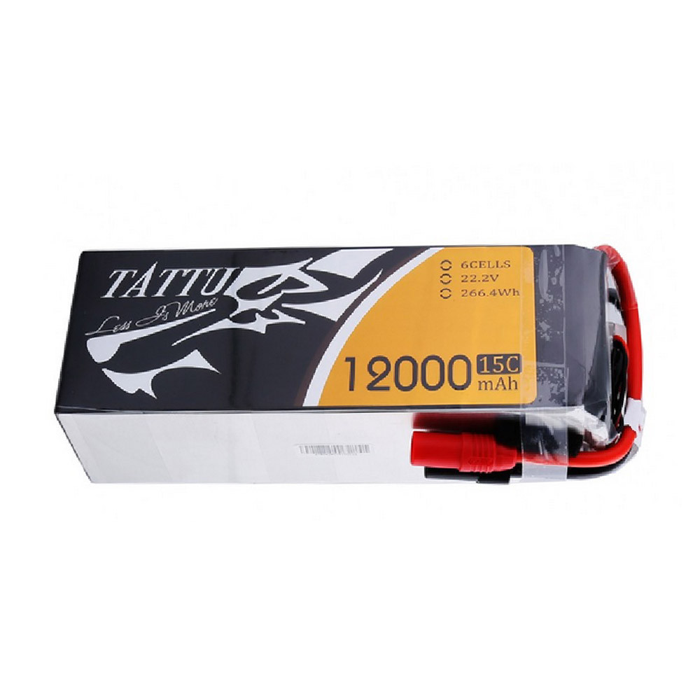 Tattu 15C 6S 12000mAh Battery Pack with AS150 +XT150 Plug