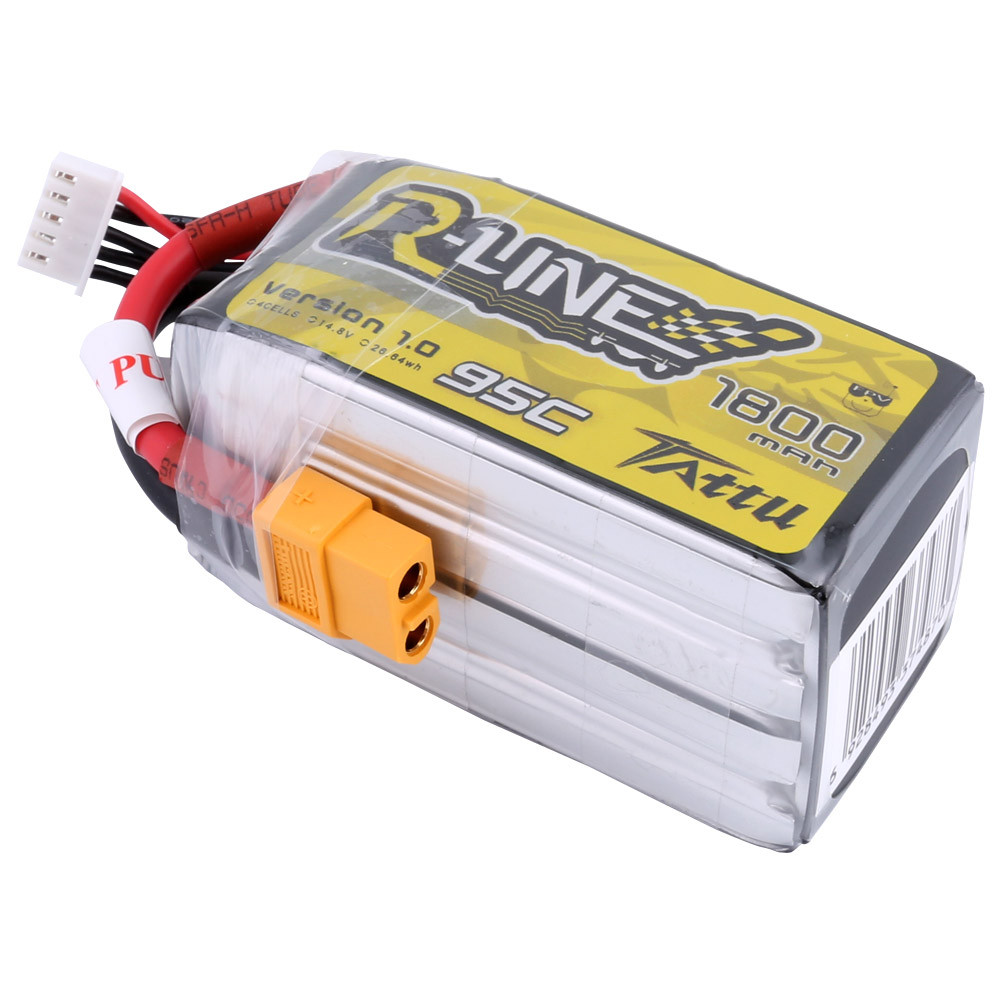 Tattu 1800mah 4S 95C R-Line Lipo Battery with XT60 Plug - Image 4