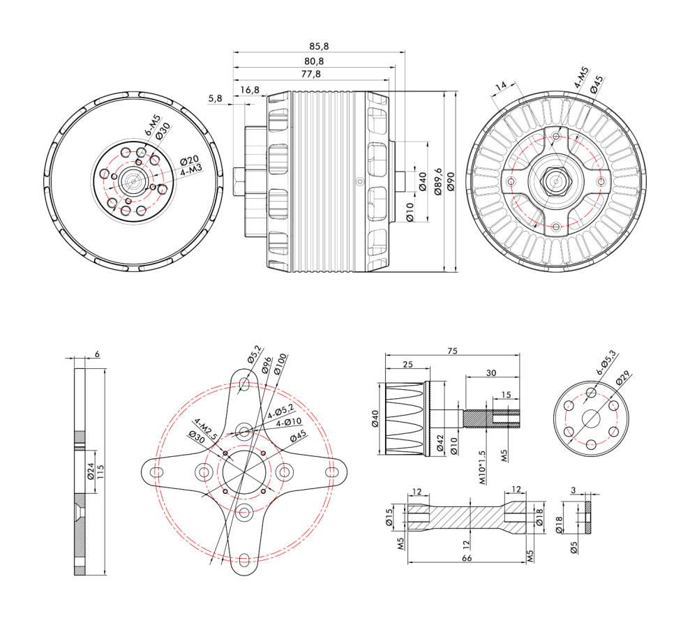 AT8030 Technical Drawing