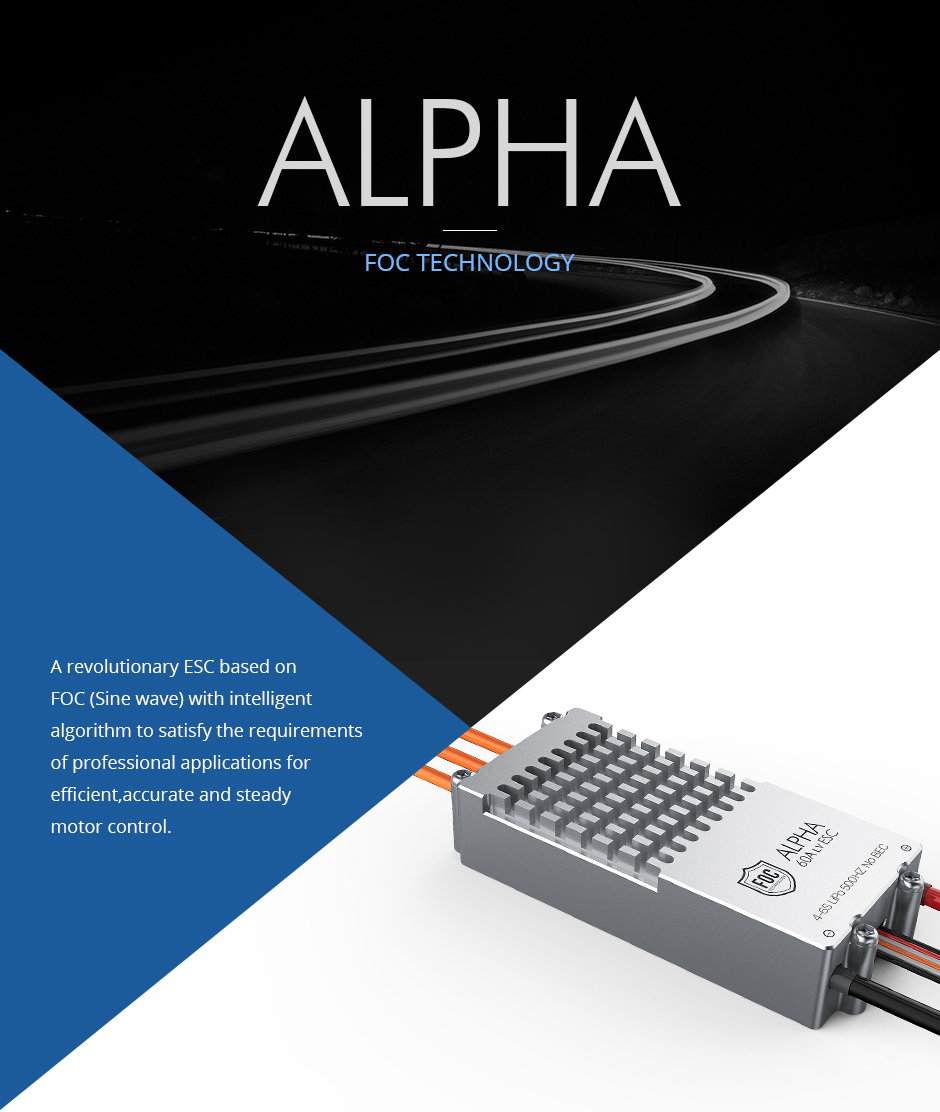 ALPHA 60A 6S UAV FOC ESC for Industrial Drones - Image 4