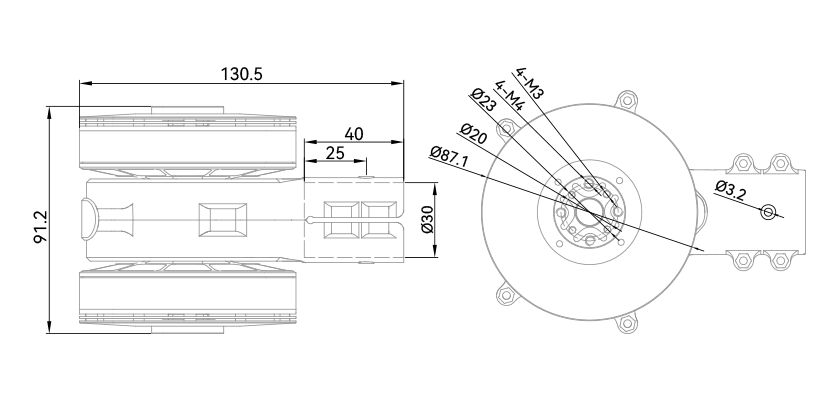 Technical Drawing X-U8Ⅱ